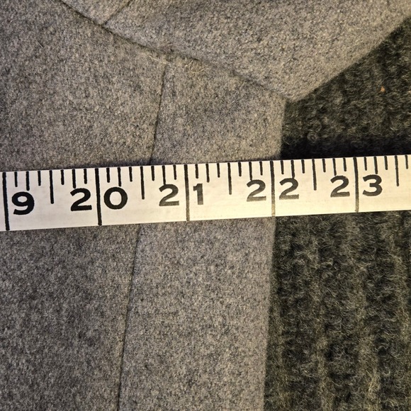 WEATHER REPORT Electric Grandpa Preppy Light Gray Wool Blend Peacoat Jacket Coat - Picture 9 of 11